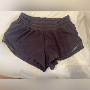 Black lululemon hotty hot shorts